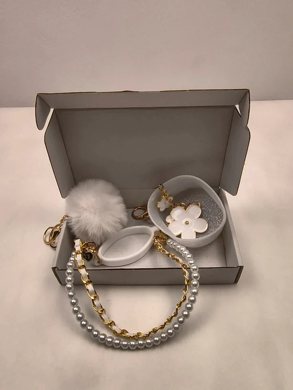 Set 5 accesorii pentru sticla de apa, cu charms si maner de transport, compatibil Owala