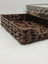 Tava impletita pentru organizare,  33 x 27 x 7 cm, maro