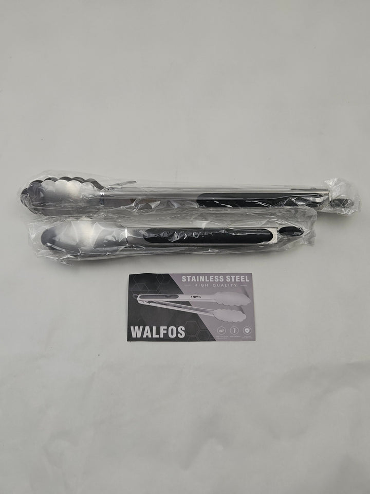 Set 2 clesti bucatarie din inox, 23 cm si 30,5 cm, cu blocare, maner silicon antiderapant