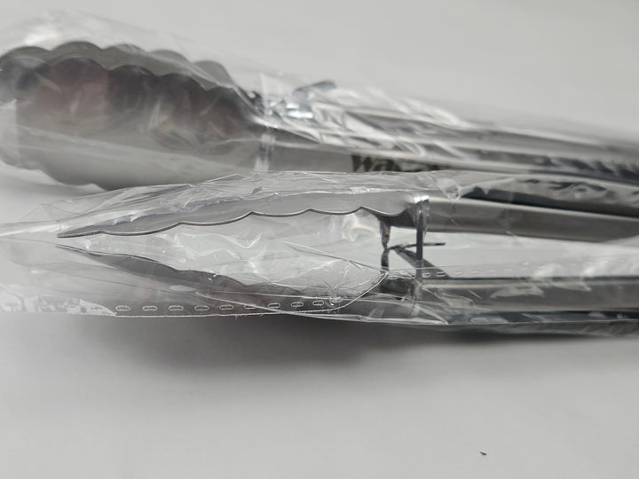 Set 2 clesti bucatarie din inox, 23 cm si 30,5 cm, cu blocare, maner silicon antiderapant
