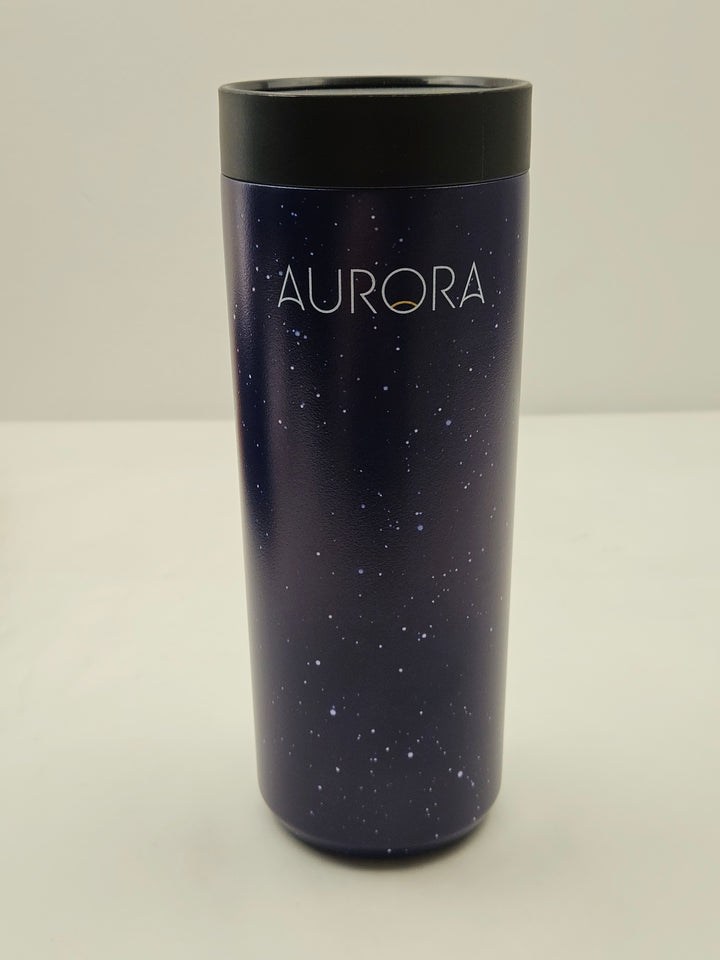 Cana termica 500 ml din inox, deschidere 360° si etansa, albastru