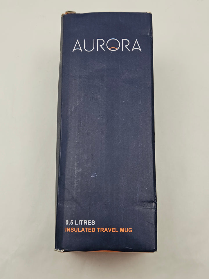 Cana termica 500 ml din inox, deschidere 360° si etansa, albastru