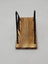 Suport servetele lemn si metal, 17 x 12,7 x 8,5 cm, design triunghiular, negru