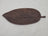 Tava servire decorativa din lemn de acacia 38 x 15 x 1,5 cm, model frunza