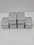 Set 6 cutii metalice cu capac, 107 x 70 x 60 mm, tabla cositorita, argintiu
