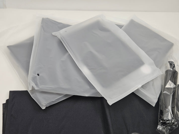 Set 6 saci de vidare pentru haine, 2S 2M 2L, cu pompa manuala si etichete