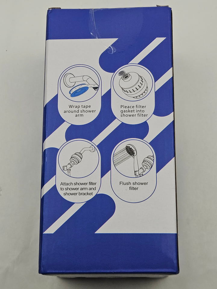 Filtru de dus 36 trepte cu vitamina C, pentru apa dura, cartus inlocuibil