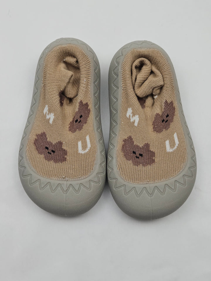 Pantofi tip șosetă pentru bebeluși, talpă moale din cauciuc, antiderapanți și respirabili, slip-on, unisex, 24-30 luni