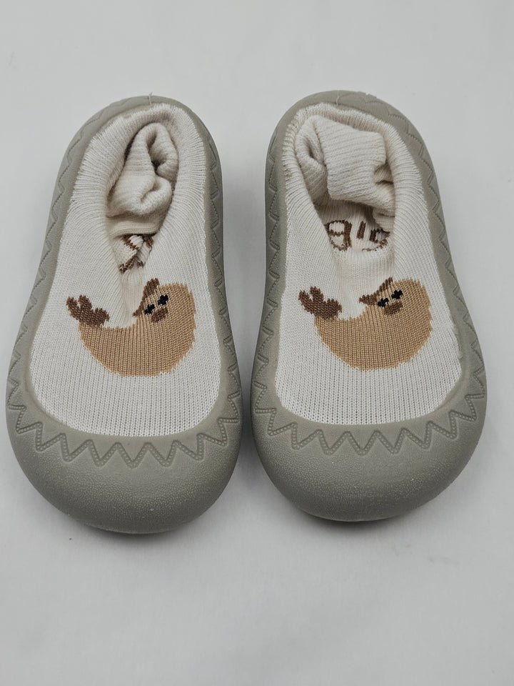 Pantofi tip șosetă pentru bebeluși, talpă moale din cauciuc, antiderapanți și respirabili, slip-on, unisex, 12-18 luni