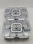 Set 2 cutii pentru gustări, 8 compartimente, 32 x 22 x 9 cm, cu capace individuale