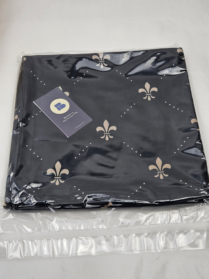 Set 2 fețe de pernă decorative, 55 x 55 cm, fermoar ascuns, negru