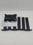 Set 6 console pentru raft, metal, cu șuruburi, capacitate 70 kg, negre