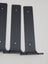 Set 6 console pentru raft, metal, cu șuruburi, capacitate 70 kg, negre