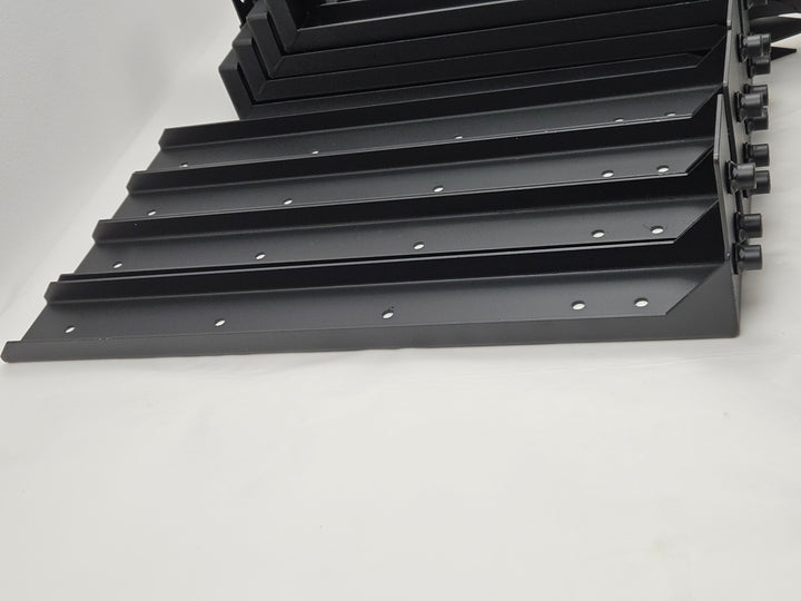 Set 4 țăruși pentru reparare stâlpi de gard, din oțel galvanizat, pentru stâlpi din lemn și metal, cu accesorii montaj