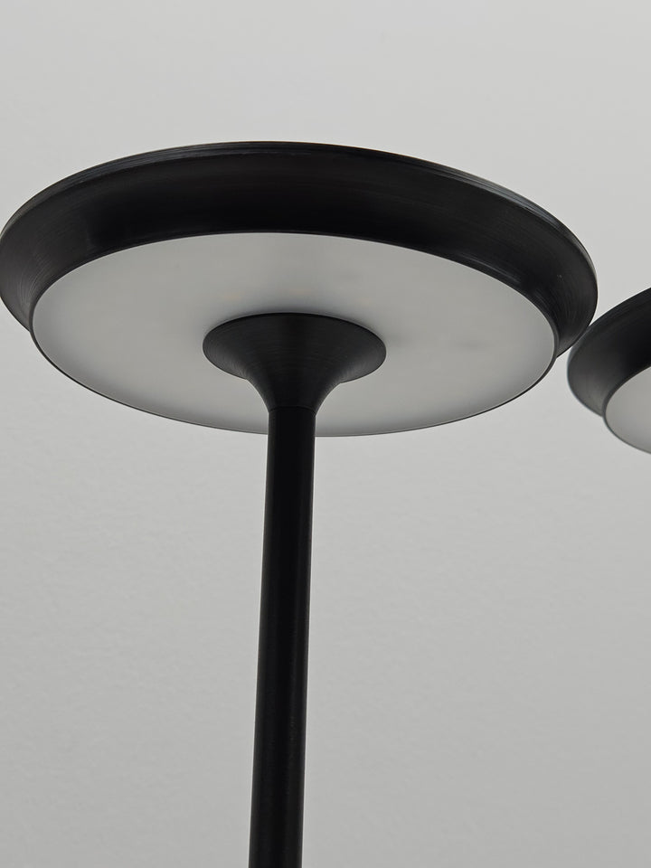 Set 2 lămpi LED de masă, 3 temperaturi de culoare, intensitate reglabilă, baterie 6000 mAh, IP54, negre