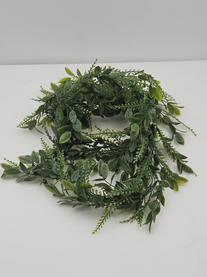Set 6 ghirlande artificiale cu frunze de iederă, 1,7 m fiecare, din plastic, pentru decor balcon și perete, verde