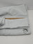 Set 2 draperii opace cu inele, efect de întunecare, protecție termică, 140 x 225 cm, gri alb