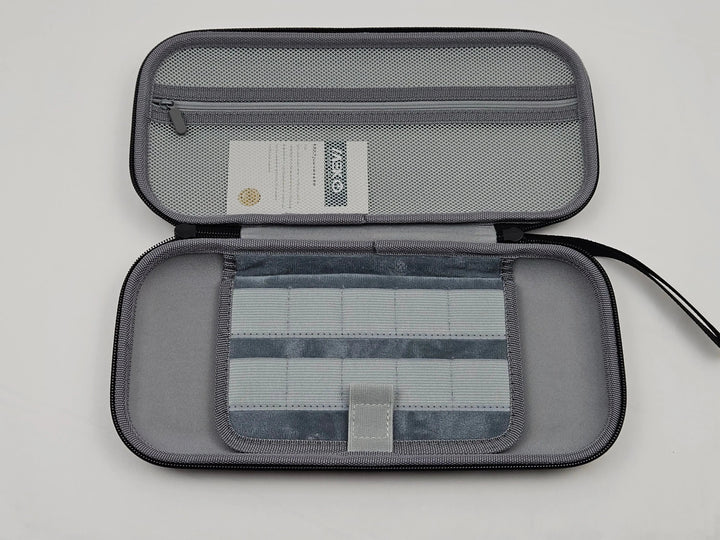 Husă de transport pentru consolă, compatibilă cu Nintendo Switch 2, 10 sloturi pentru jocuri, carcasă rigidă, negru