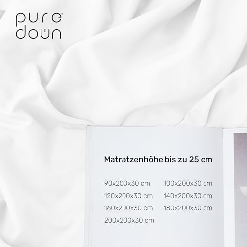 Cearsaf cu elastic din microfibra 90 x 190 cm, pentru saltele de pana la 25 cm, Oeko-Tex Standard 100, alb