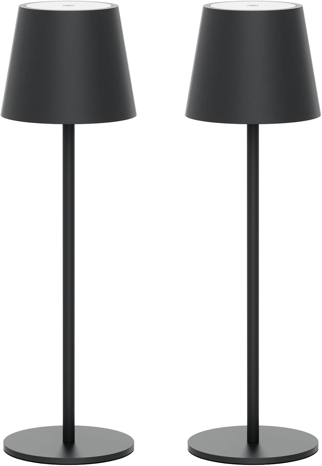Set 2 lampi de masa LED, lumina alb-calda 3000 K, USB-C, IP54, aluminiu, clasa A