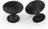 Set 20 butoni mobilier rotunzi, aliaj de zinc, 28 mm, cu șuruburi montaj incluse, negru