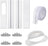 Air Conditioning Window Seal with Universal Coupling Reinforced PVC Panel Adjustable Window Seal AC Window Ventilation Set for Vertical/Horizontal Sliding Window for 13 cm Exhaust Hose | Adjustable window seal AC window ventilation set for vertical/horizo