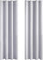 Set 2 draperii opace cu inele, efect de întunecare, protecție termică, 140 x 225 cm, gri alb