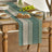 Artoid Mode Water Green Planks Antique Old Rustic Wood Summer Table Runner Spring Kitchen Table Decoration Indoor Holiday Party Decor 40 x 180 cm