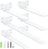 Set 6 console pentru raft, 25 cm, capacitate 75 kg, montaj ascuns, alb