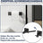 Suport hartie igienica pentru perete, inox 304, patrat, montaj orizontal si vertical, negru
