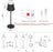Set 2 lampi de masa LED, lumina alb-calda 3000 K, USB-C, IP54, aluminiu, clasa A
