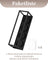 Suport pentru 4 lumânări pastilă, metal și sticlă, 30,5 x 8,8 cm, negru