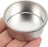 Set 20 suporturi metalice pentru lumânări pastilă, rotunde, model striat, reutilizabile, argintii