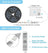 Set 2 benzi LED RGB, 2 x 2 m, 120 LED, IP65, cu baterii