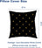 Set 2 fețe de pernă decorative, 55 x 55 cm, fermoar ascuns, negru