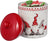 Set 2 borcane ceramice pentru biscuiți, cu capac, 14 x 10,2 x 10,2 cm, model de Crăciun