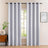 Set 2 draperii opace cu inele, efect de întunecare, protecție termică, 140 x 225 cm, gri alb