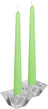 Set 12 lumânări conice pentru masă, 35,6 cm, ceară de parafină, fără parfum, verde țelină