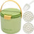 Set 2 tavi pentru cuburi de gheata cu capac, recipient si cupa