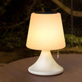 Lampa de masa LED pentru exterior cu telecomanda, reincarcabila solar si USB, 8 culori, reglabila, IP44