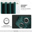 Set 2 draperii catifelate cu inele, 140 x 290 cm, opace, verde închis