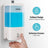Dozator sapun spuma 1200 ml, ABS, montaj pe perete, buton manual si fereastra transparent