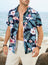 Meilicloth Men's Hawaiian Shirt Short Sleeve Funky Casual Button Down Beach Hawaiian-Print Black Flamingo, A Black Flamingo, M