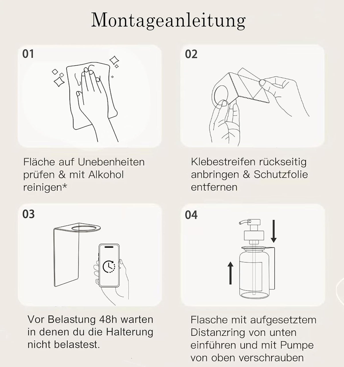 Set 2 dozatoare sapun lichid si lotiune din sticla, montaj perete autoadeziv, pompa din inox, 400 ml