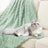 Enyhom Cuddly Fleece Blanket 228 x 228 cm, Double-Sided Soft Fluffy Sofa Blanket, Warm Plush Jacquard Blanket for Couch, Room, Decoration, Living Cuddly Blankets, Green