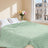 Enyhom Cuddly Fleece Blanket 228 x 228 cm, Double-Sided Soft Fluffy Sofa Blanket, Warm Plush Jacquard Blanket for Couch, Room, Decoration, Living Cuddly Blankets, Green
