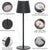 Set 2 lampi de masa LED, lumina alb-calda 3000 K, USB-C, IP54, aluminiu, clasa A