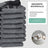 Set 8 sosete sport barbati din bumbac, scurte, talpa captusita si antiderapante, negru cu gri, 47-50
