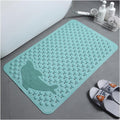 Covoras de dus antiderapant TPE 75 x 44 cm, cu ventuze, lavabil la masina, verde