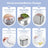 Set 2 cutii pentru gustări, 8 compartimente, 32 x 22 x 9 cm, cu capace individuale